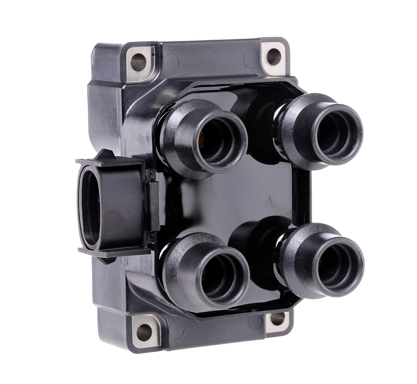 HELLA 5DA 193 175-401 Ignition coil 3-pin connector, 12V, with integrated switch, Block Ignition Coil