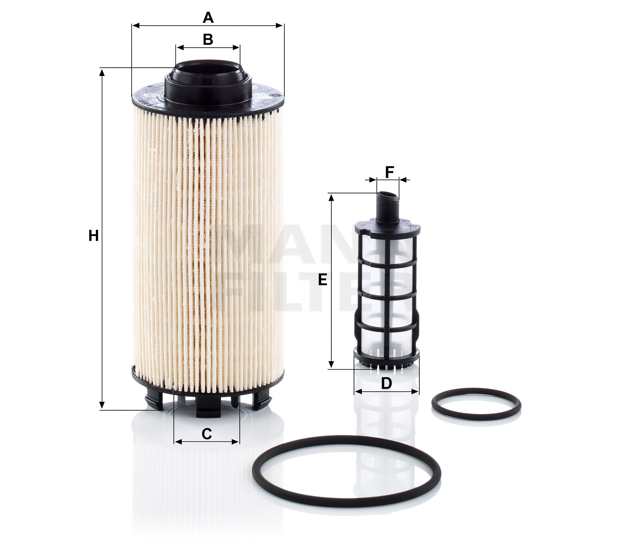 PU8010-2x Drivstoffilter MANN-FILTER A936 090 65 52