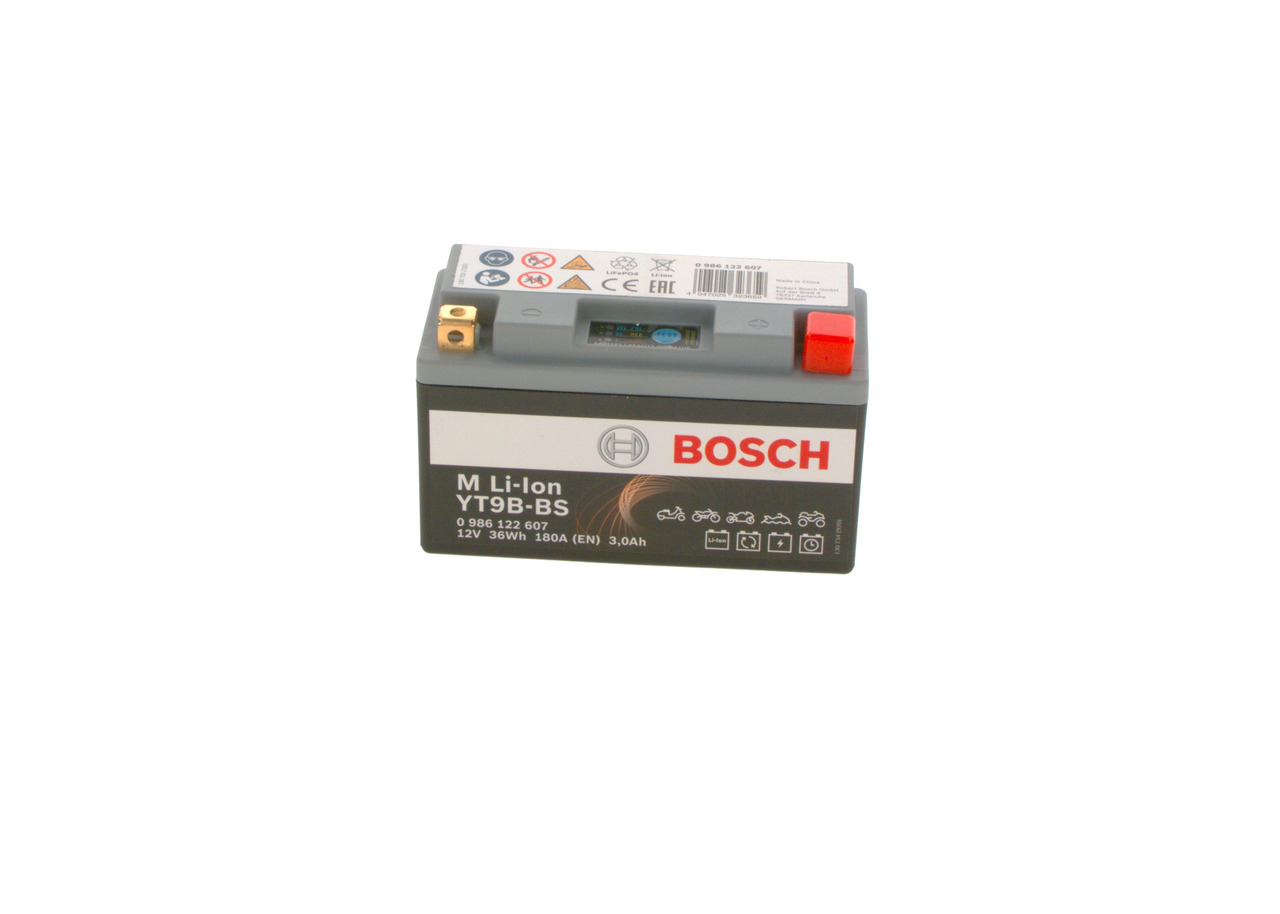 YAMAHA YP Batterie 12V 3Ah 180A B00 Li-Ionen-Batterie BOSCH 0986122607