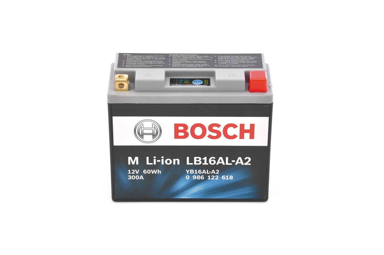 DUCATI MONSTER Batterie 12V 5Ah 300A B00 Li-Ionen-Batterie BOSCH 0986122618