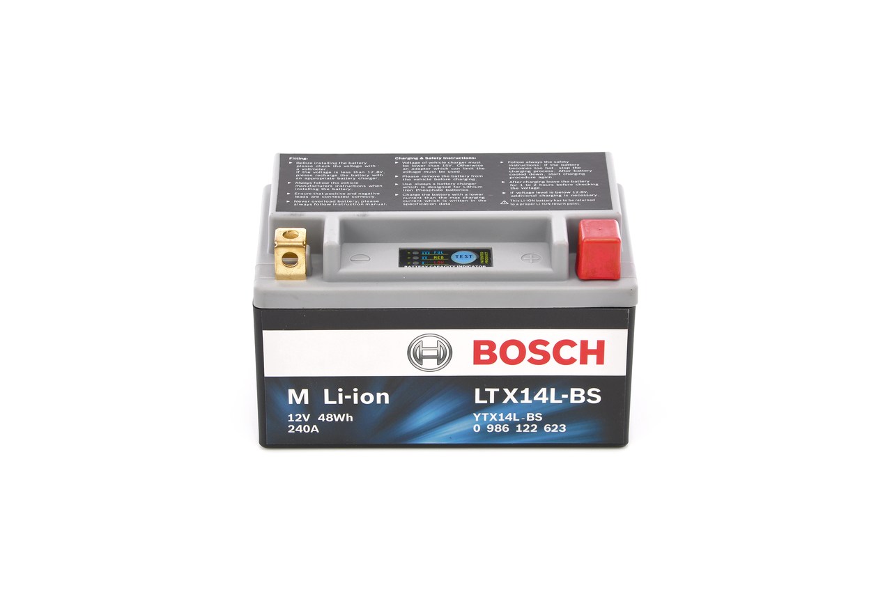 BOSCH 0 986 122 623 Battery 12V 4Ah 240A B00 Li-Ion Battery