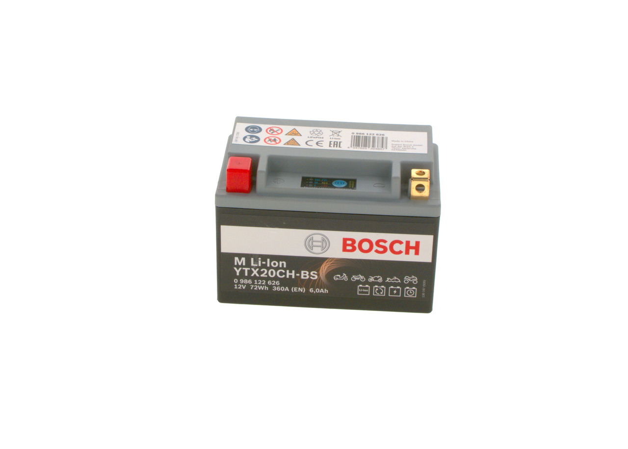 BOSCH 0 986 122 626 Battery 12V 6Ah 360A B00 Li-Ion Battery