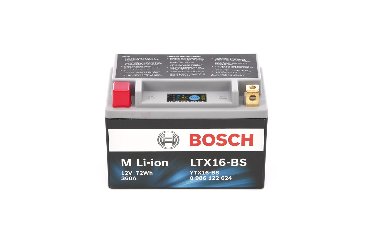 SUZUKI VS Batterie 12V 6Ah 360A B00 Li-Ionen-Batterie BOSCH 0986122624