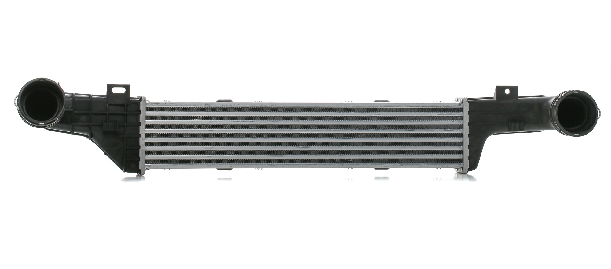 RIDEX 468I0028 Intercooler Aluminium, Plastic, Core Dimensions: 560x113x50, with snap lock, with quick couplers