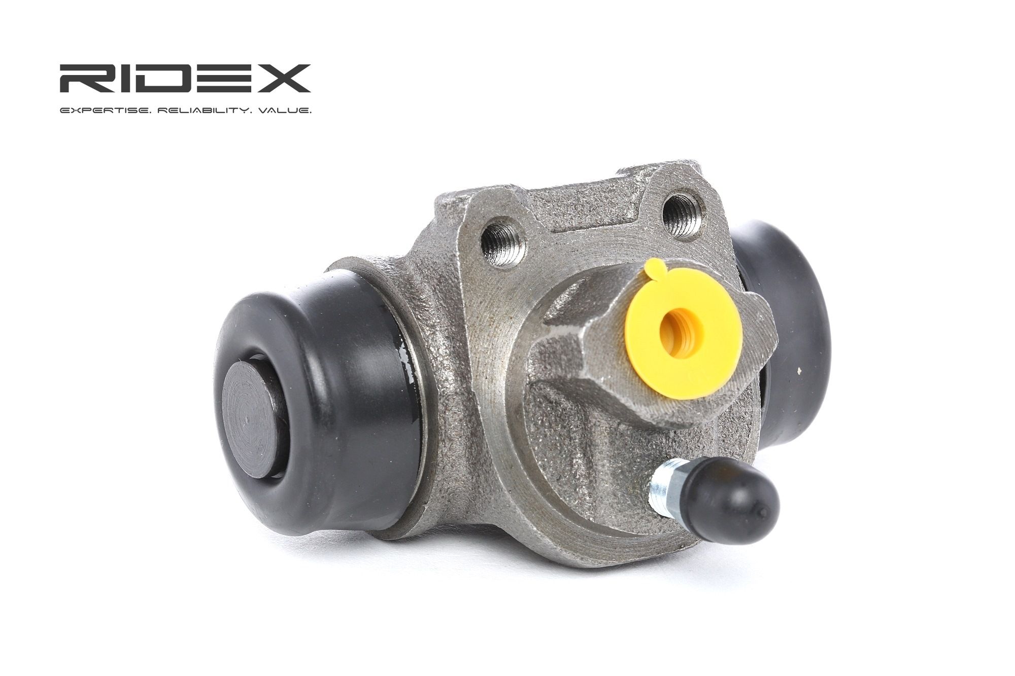 RIDEX 277W0039 Hjulbromscylinder 19,05 mm, Bakaxel, båda sidor, med luftningsventil