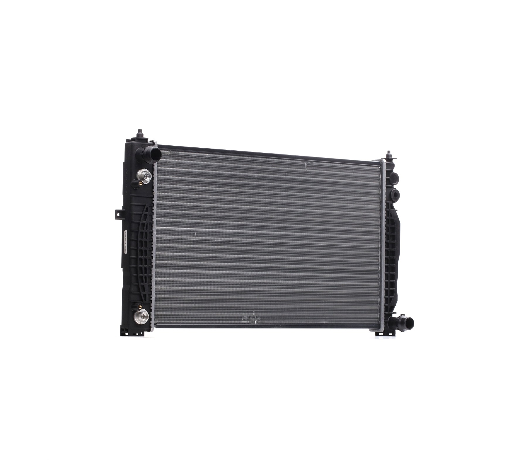 RIDEX 470R0200 Engine radiator Aluminium, Plastic, for vehicles with/without air conditioning, Automatic Transmission, Mechanically jointed cooling fins