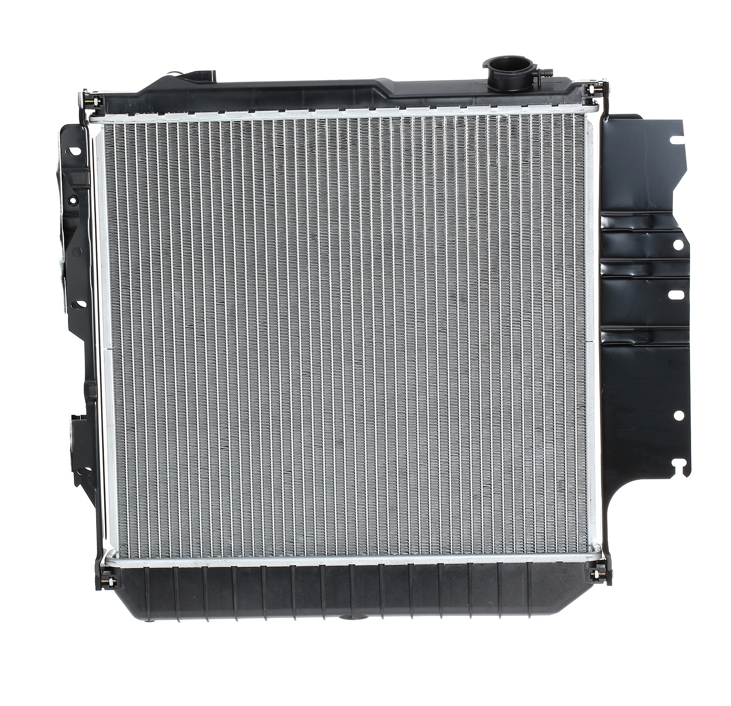 RIDEX 470R0254 Engine radiator Aluminium, Plastic, for vehicles with/without air conditioning, Manual-/optional automatic transmission