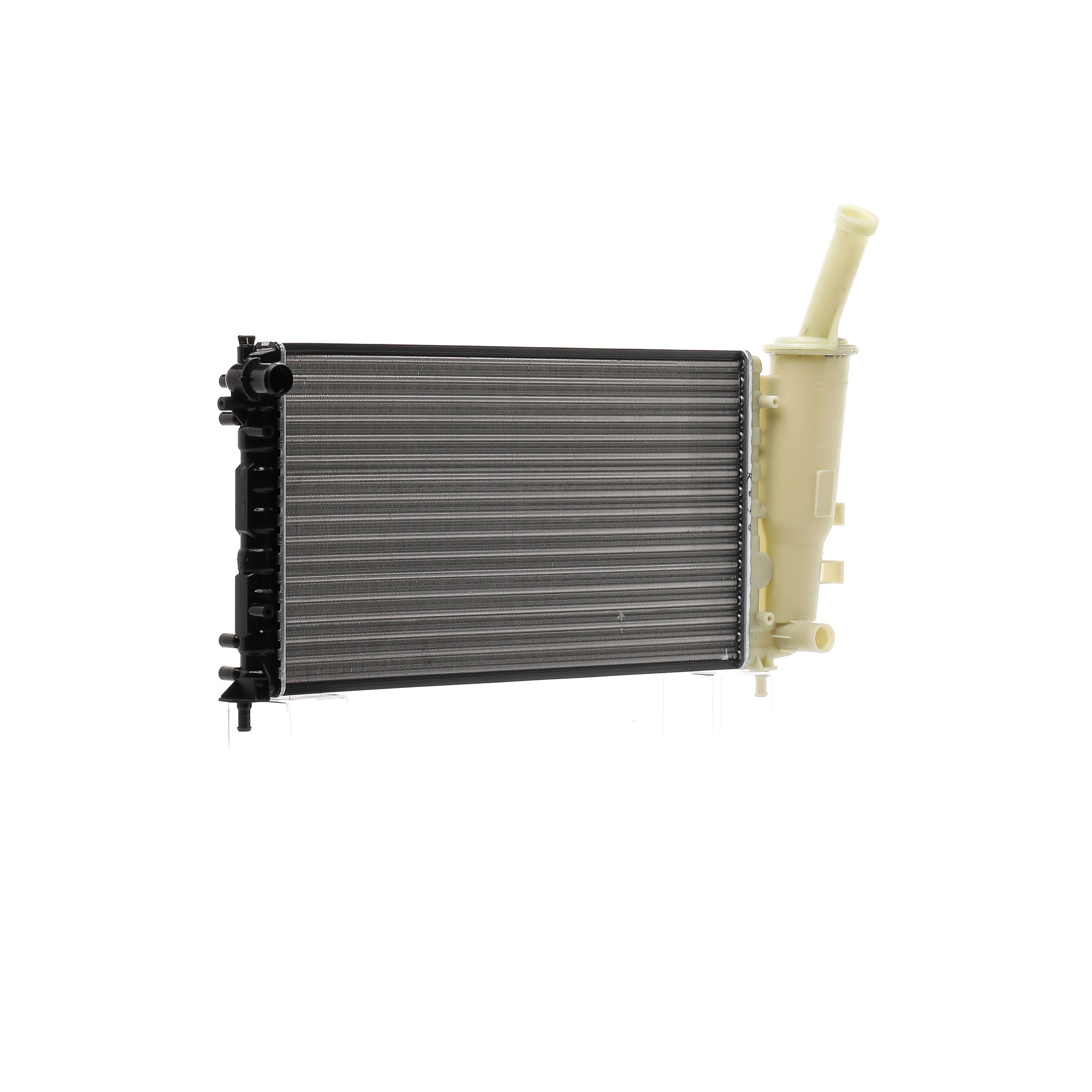 RIDEX 470R0319 Radiateur Aluminium, Kunststof, voor voertuigen met/zonder airco, 580 x 322 x 23 mm, Volautomatisch