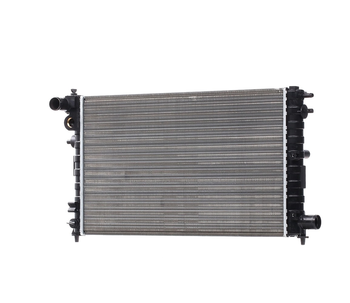 RIDEX 470R0309 Engine radiator Aluminium, Plastic, for vehicles with/without air conditioning, Manual Transmission