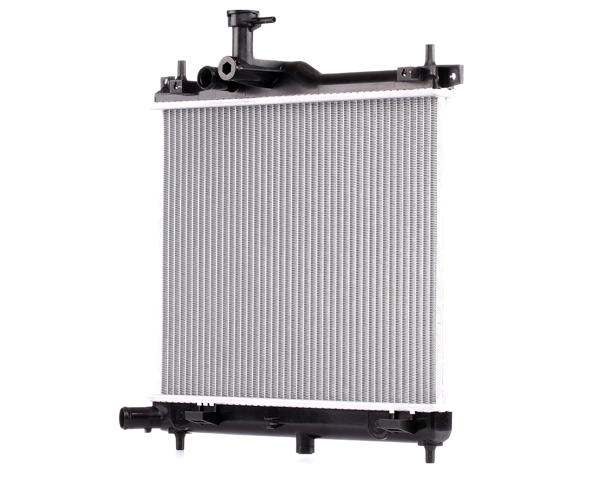 RIDEX 470R0050 Engine radiator Aluminium, Plastic, for vehicles with/without air conditioning, for manual transmission
