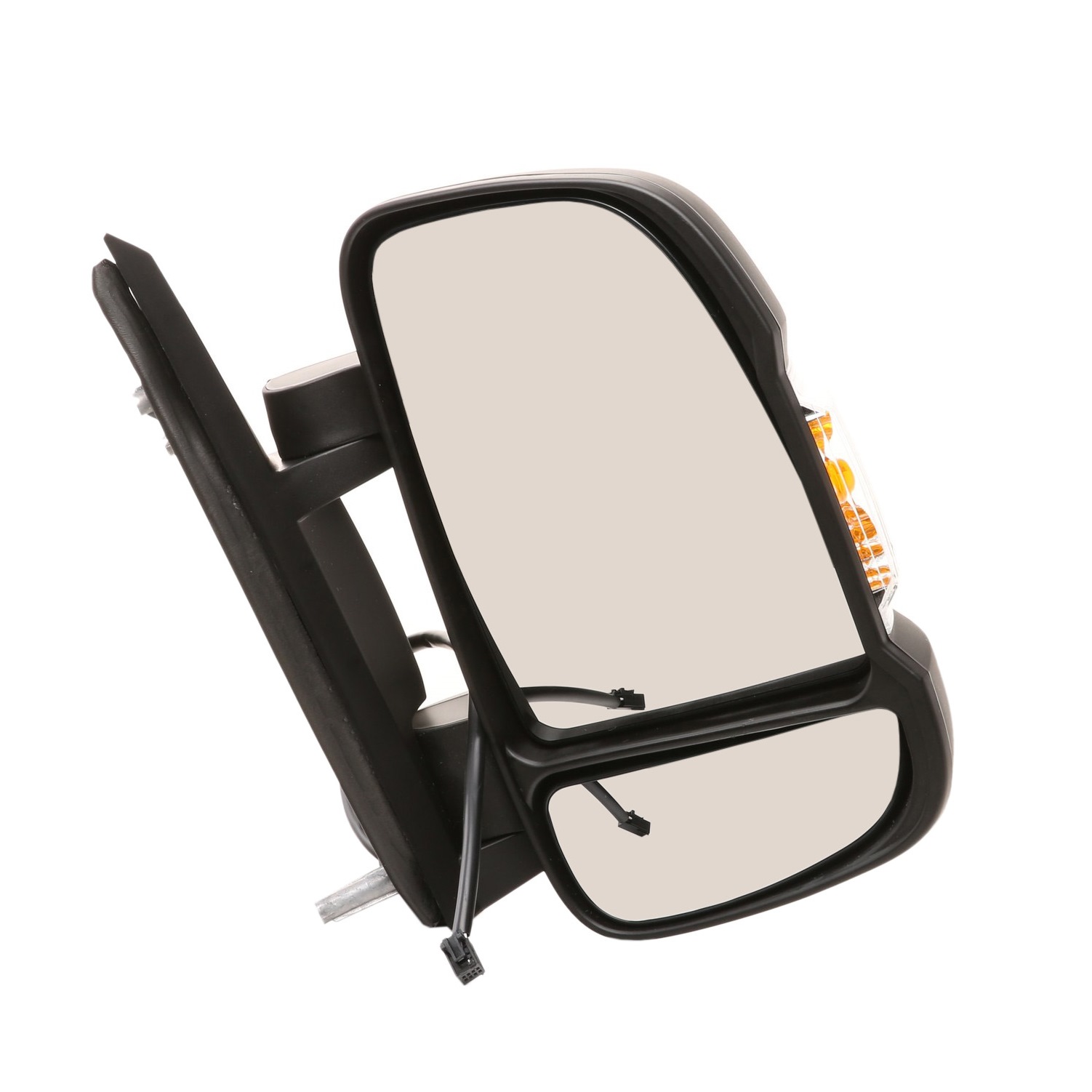 Specchio retrovisore esterno RIDEX Dx, nero, per regolazione elettrica specchio, convesso, termico, Braccio-specchio corto - 50O0088