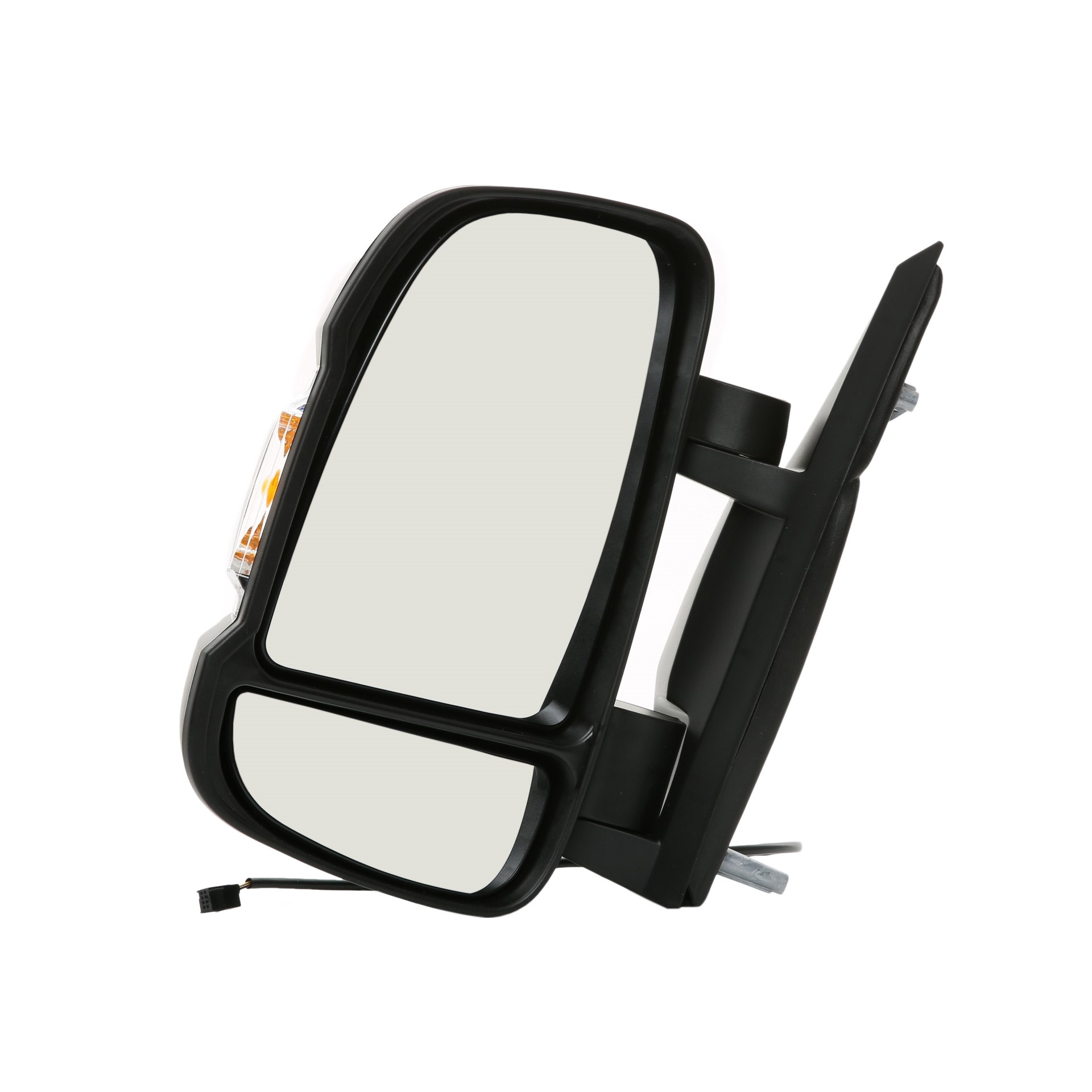 RIDEX 50O0046 Wing mirror Left, black, Manual, for manual mirror adjustment, Convex, Short mirror arm