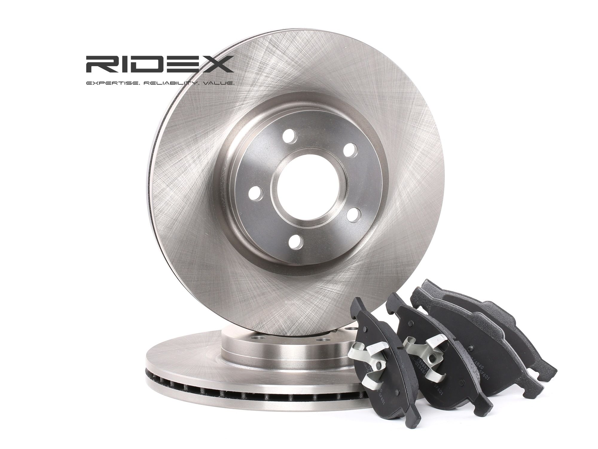 RIDEX 3405B0062 Brake discs and pads Ford Focus 2 da 1.6 TDCi 110 hp Diesel 2010 price