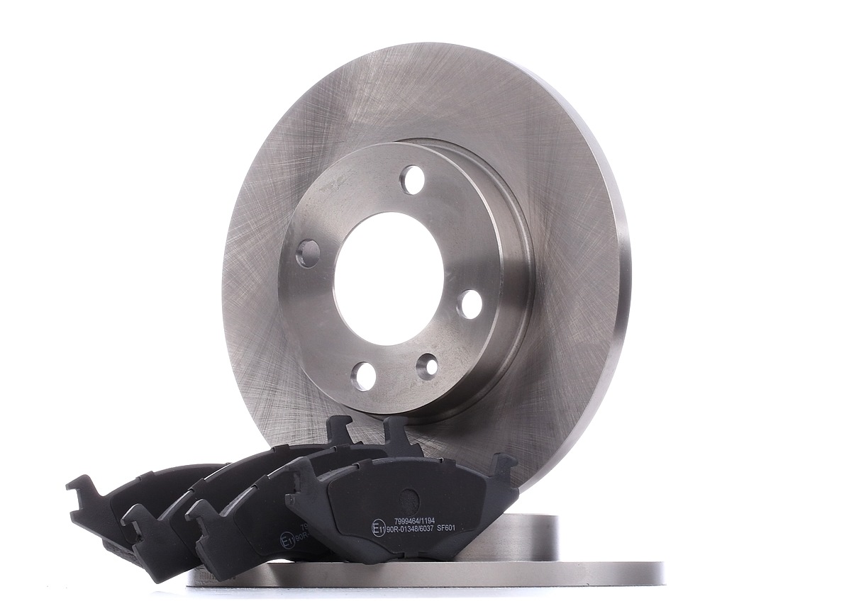 RIDEX Front Axle, solid, excl. wear warning contact Ø: 239mm, Brake Disc Thickness: 12mm Brake discs and pads 3405B0025 buy