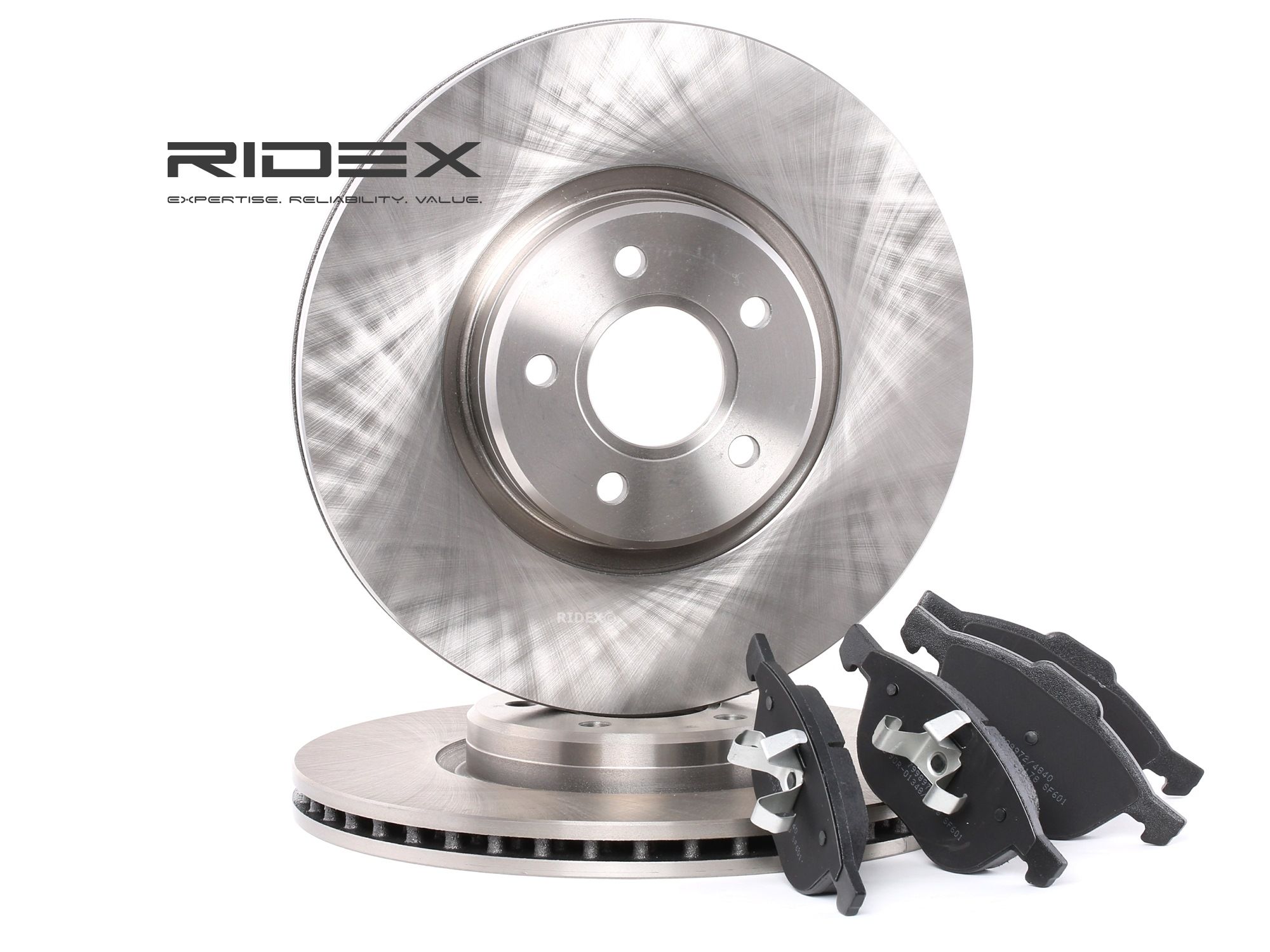 RIDEX 3405B0135 Brake discs and pads Ford Focus 2 da 1.6 TDCi 109 hp Diesel 2004 price