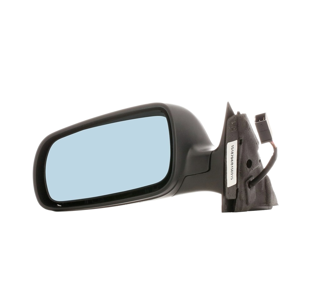 RIDEX 50O0023 Wing mirror Left, black, for electric mirror adjustment, Aspherical, Tinted, Heatable, Large mirror housing
