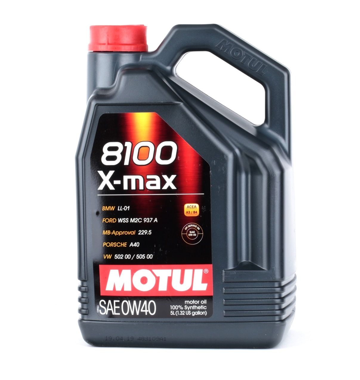 Motoröl 0W 40 mineralisches - 104533 MOTUL 8100, X-MAX