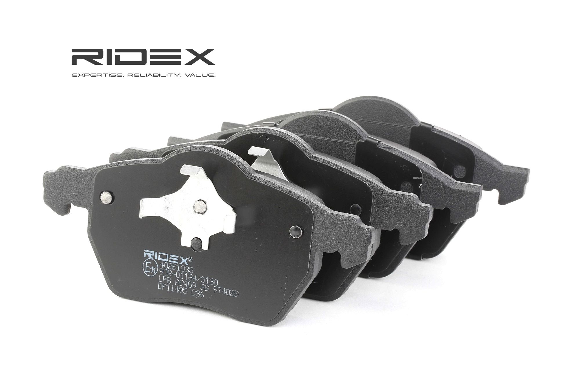 RIDEX 402B1035 Brake pad set Front Axle, not prepared for wear indicator
