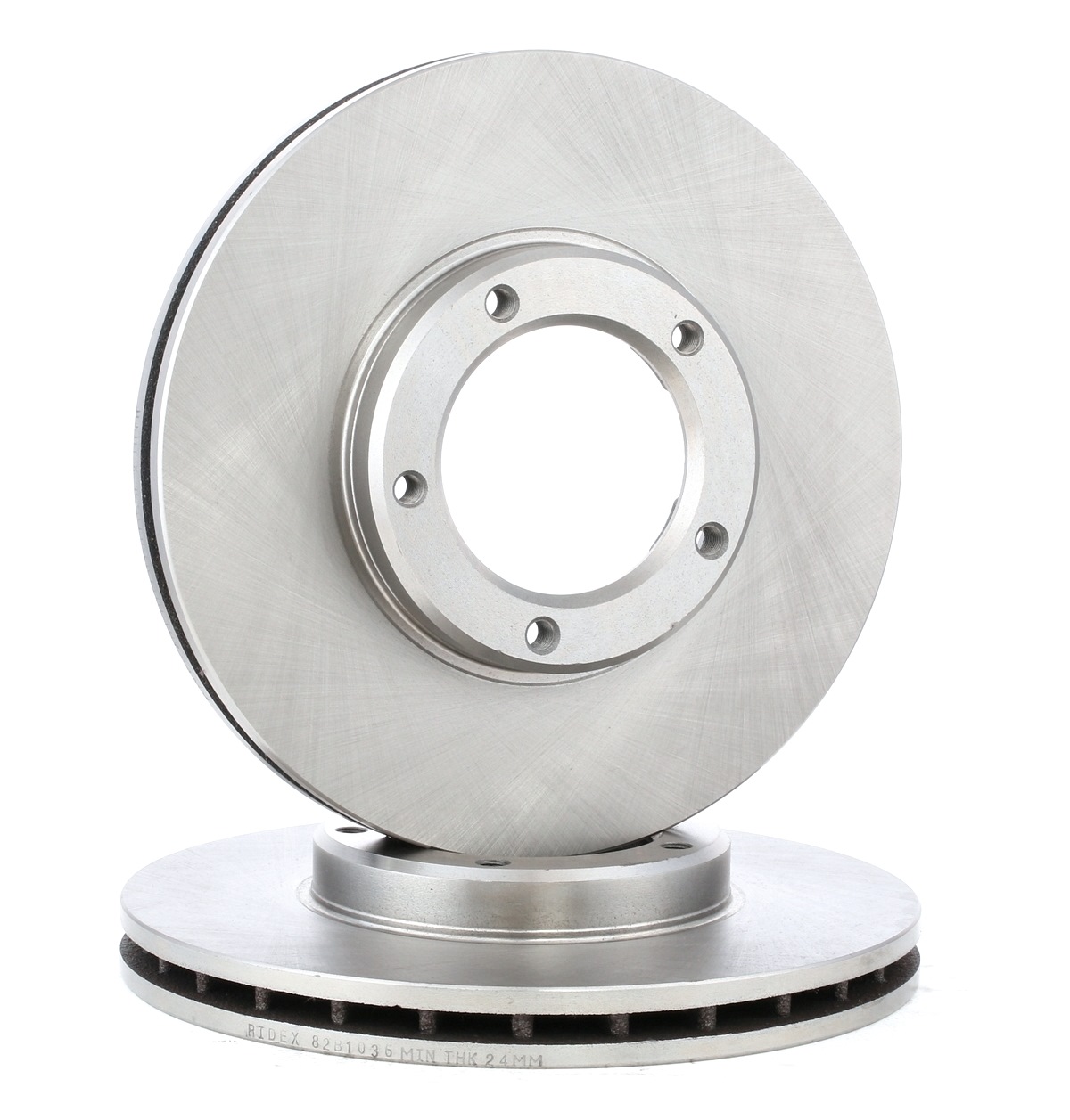 82B1036 Brake disc RIDEX J43512-35180 VW
