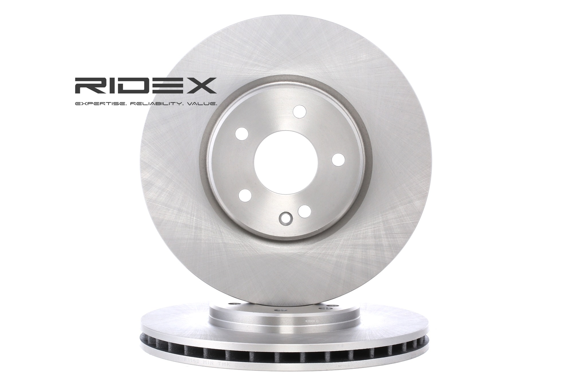 RIDEX 82B1160 Brake disc Front Axle, 316x28mm, 5/6x112,0, internally vented, Uncoated