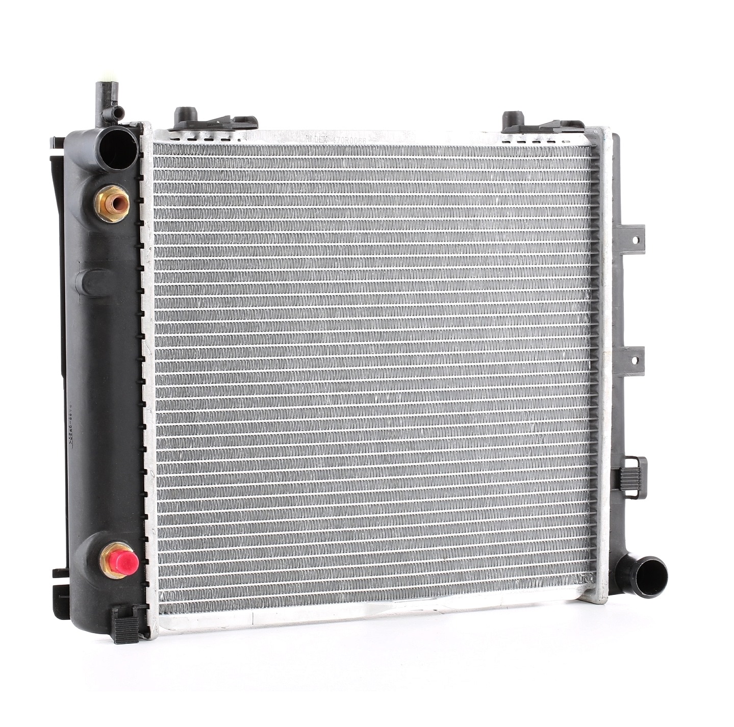 RIDEX 470R0066 Engine radiator for vehicles without air conditioning, Manual-/optional automatic transmission
