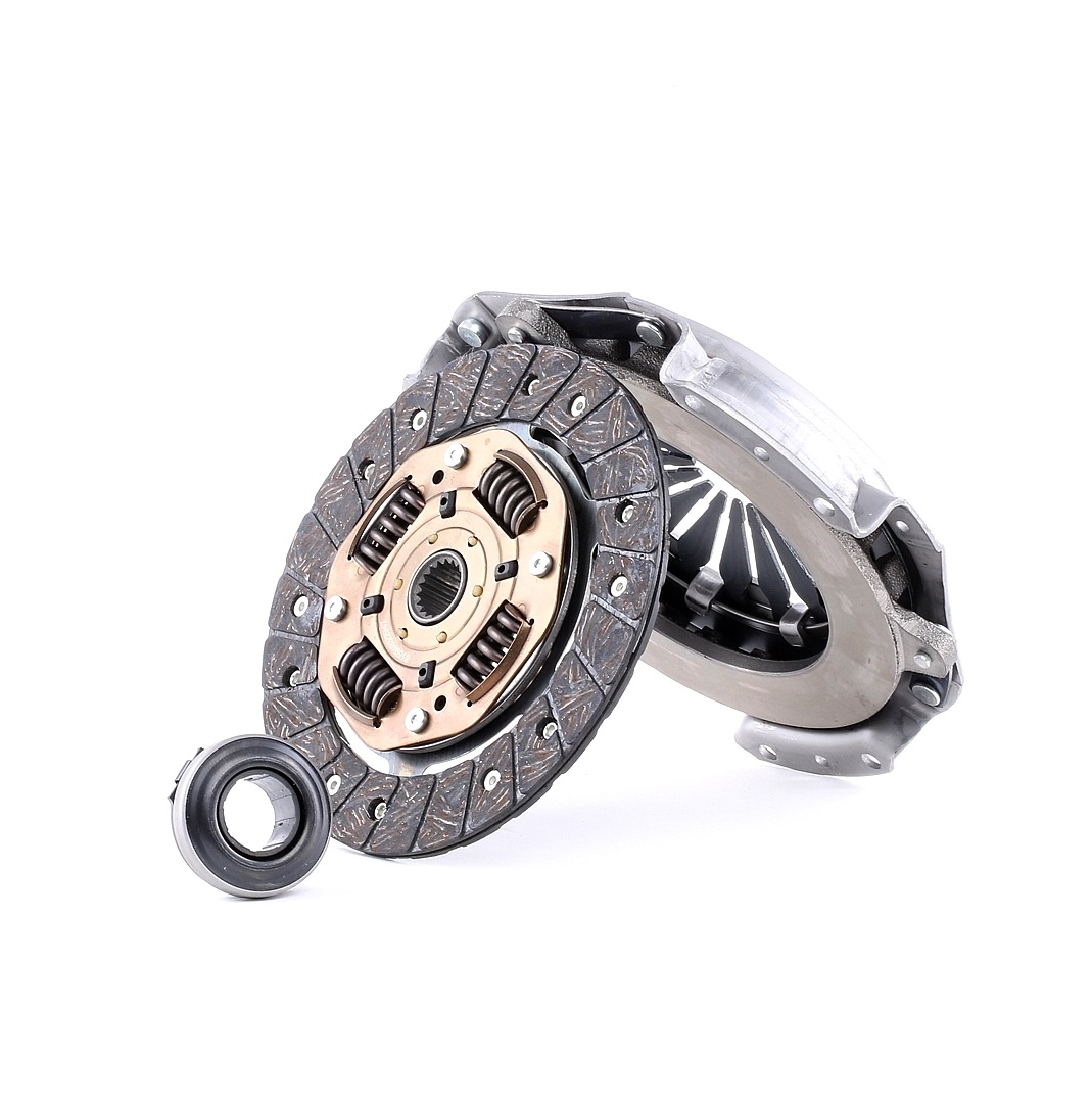 RIDEX 479C0061 Clutch kit three-piece, with clutch pressure plate, with clutch disc, with bearing(s), 180mm