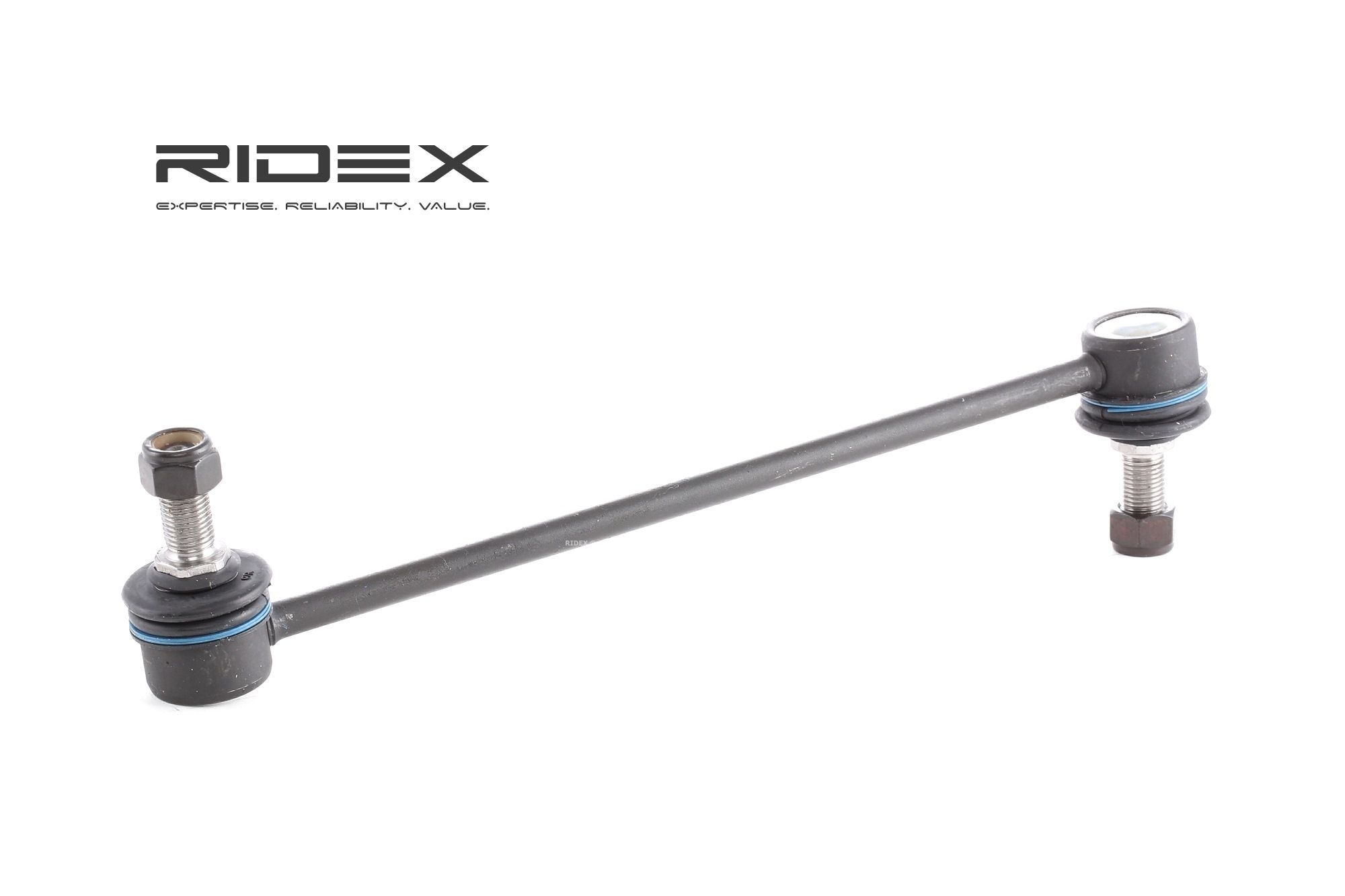 RIDEX 3229S0203 Anti-roll bar link Left, Front Axle, 263mm, M12X1.25