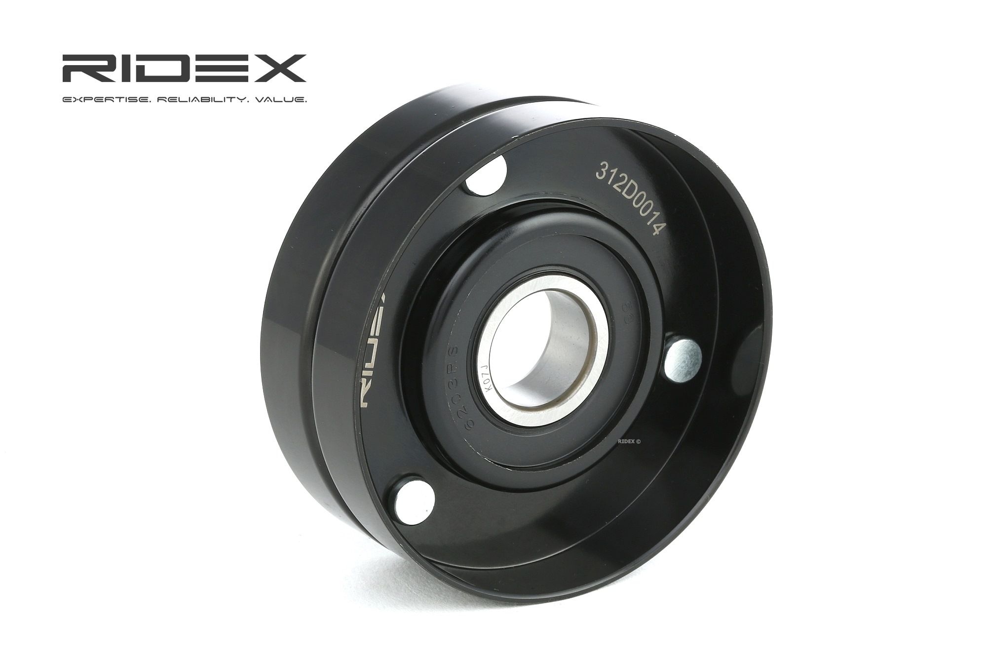 RIDEX 312D0014 Deflection / Guide Pulley, v-ribbed belt CHEVROLET experience and price