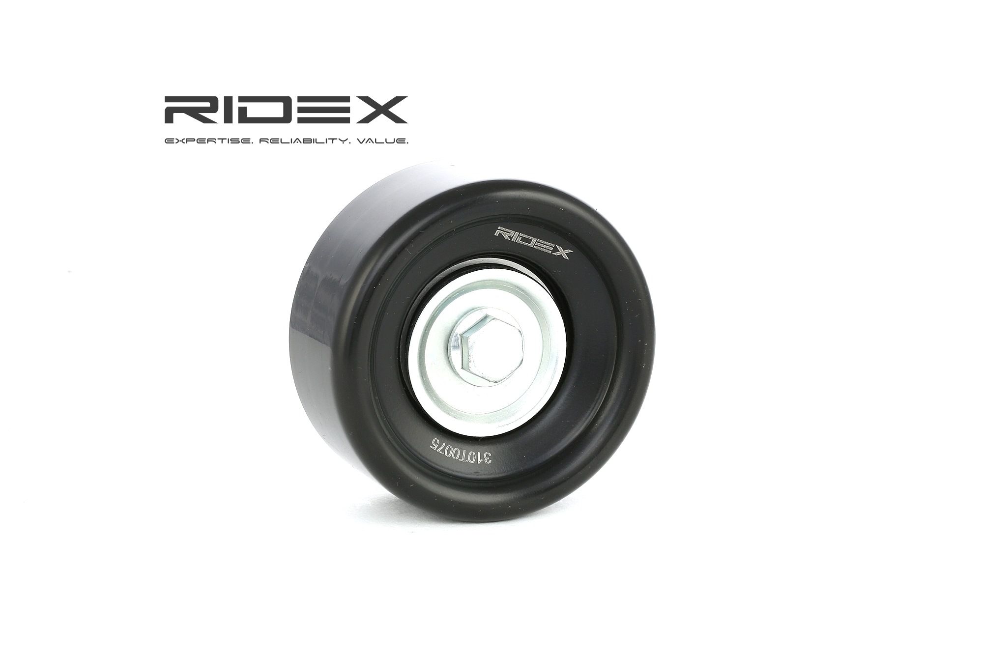 RIDEX 310T0075 Tensioner pulley, v-ribbed belt FORD USA F-150 MK10 Extended Cab Pickup