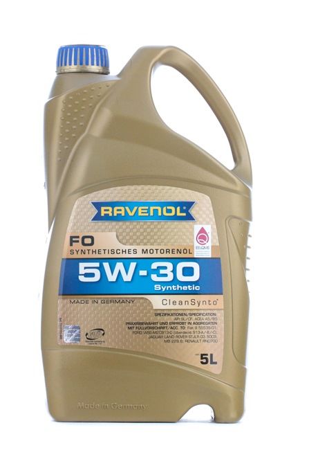 originali RAVENOL Olio per motore 22108314083778408377 5W-30, 5l, Olio sintetico