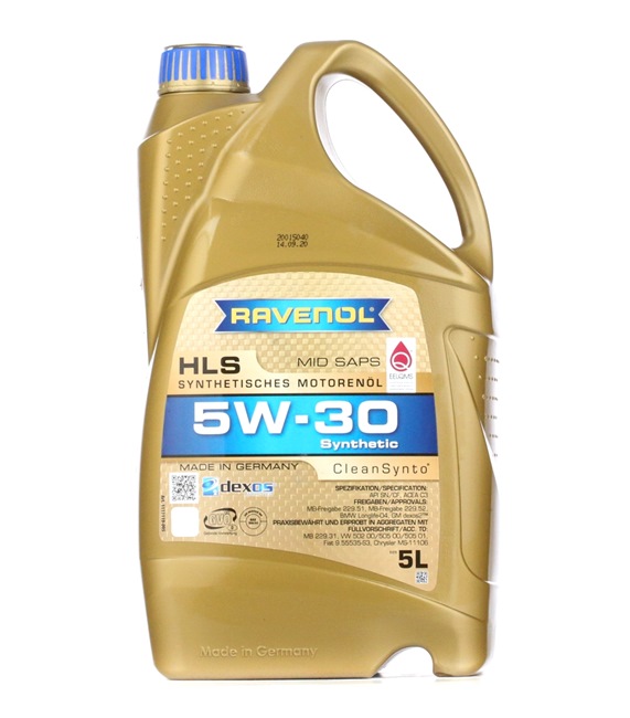 originálne RAVENOL Motorový olej 22108314083814408381 5W-30, 5l, Syntetický olej
