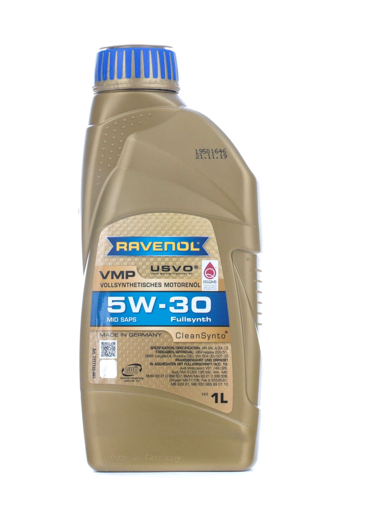 Engine oil 1111122-001-01-999 RAVENOL VMP 5W-30, 1l
