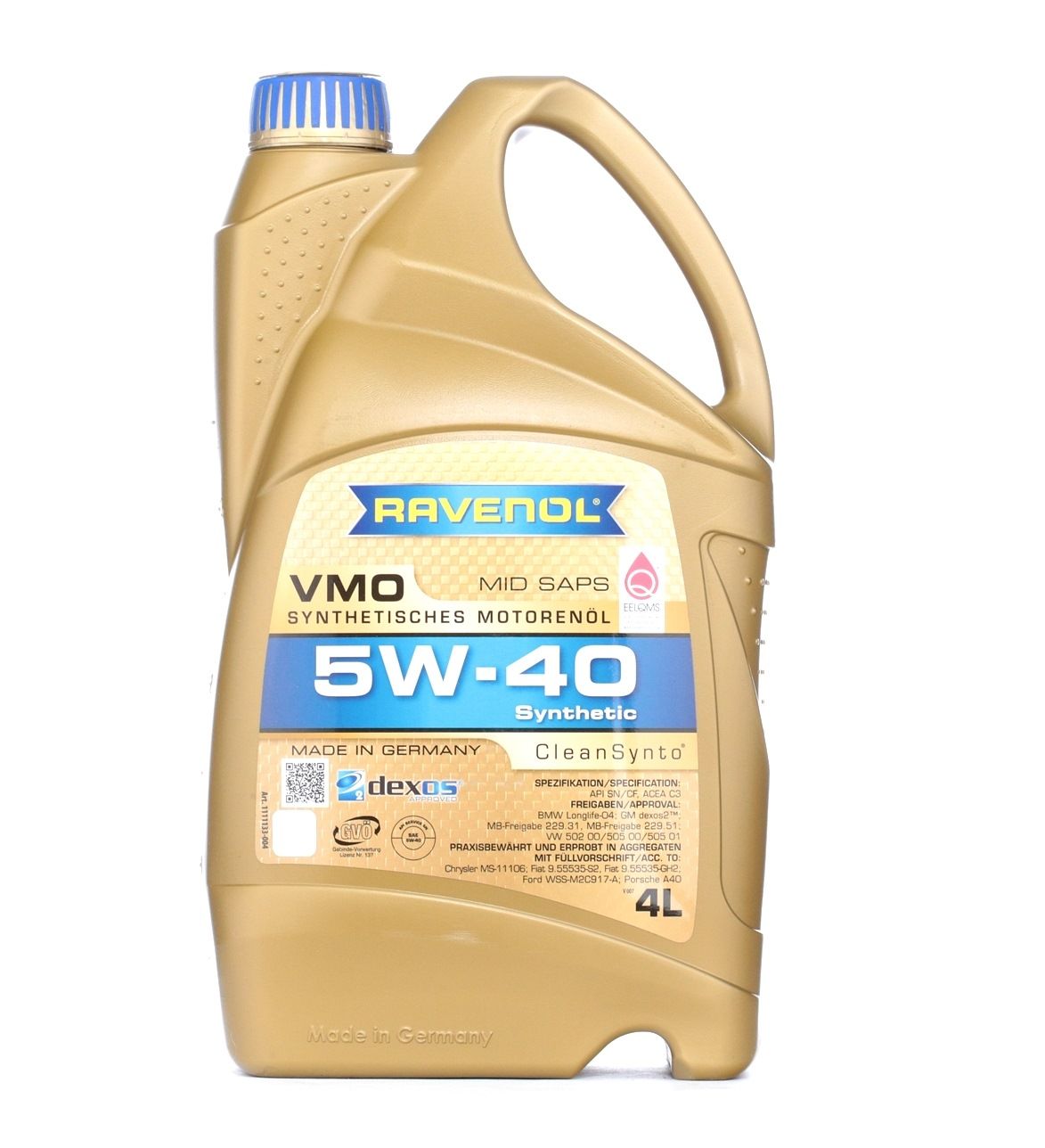 RAVENOL VMO 5W-40, 4l, Synthetic Oil Motor oil 1111133-004-01-999 buy