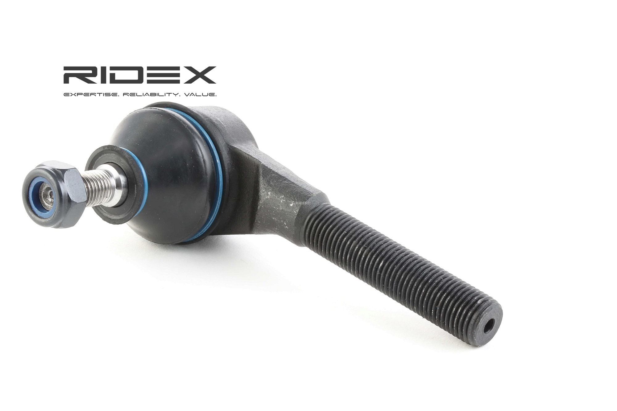 RIDEX 914T0237 Track rod end M10X1.25, outer, Left, Front Axle