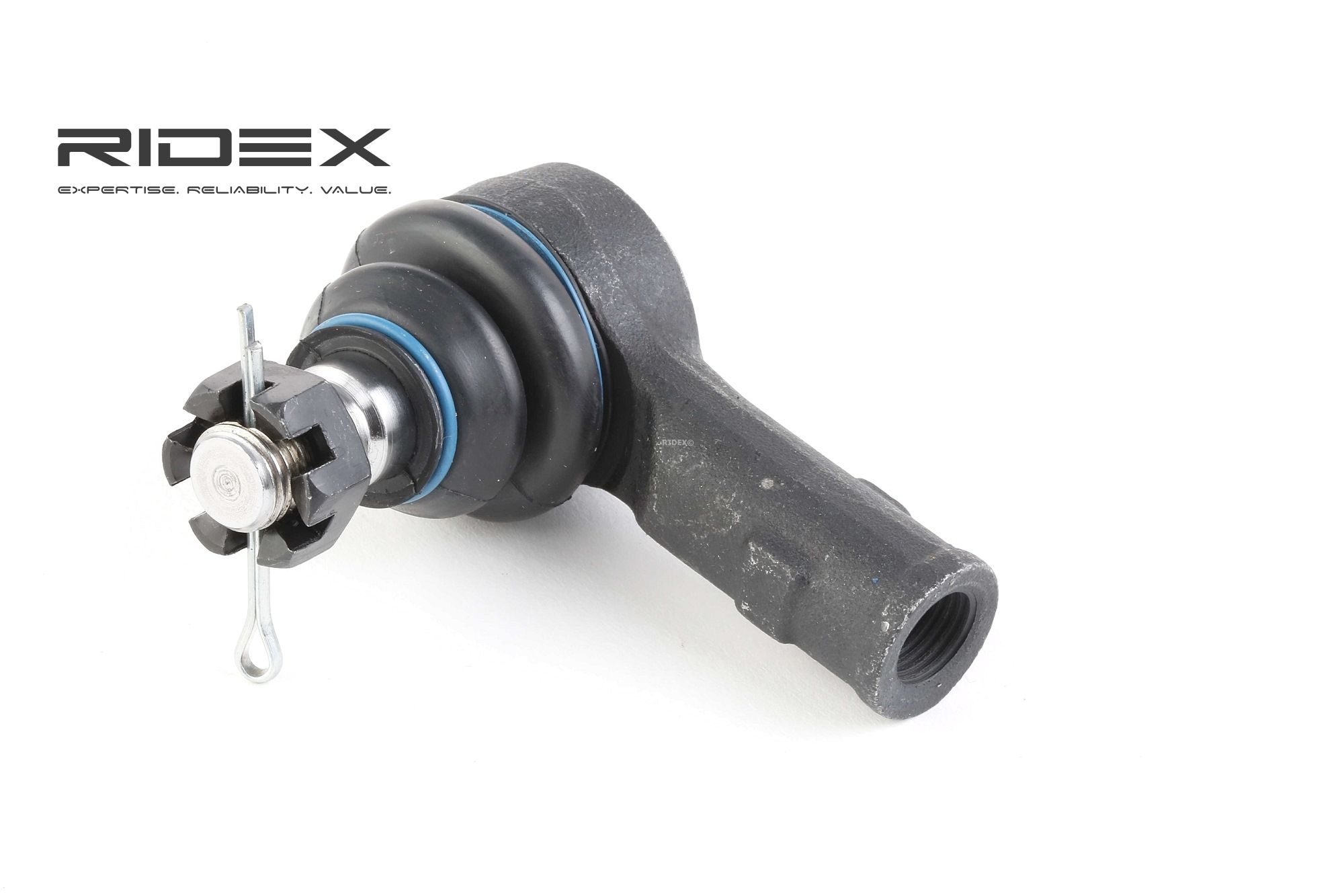 RIDEX 914T0192 Track rod end M14X1.5, Front axle both sides