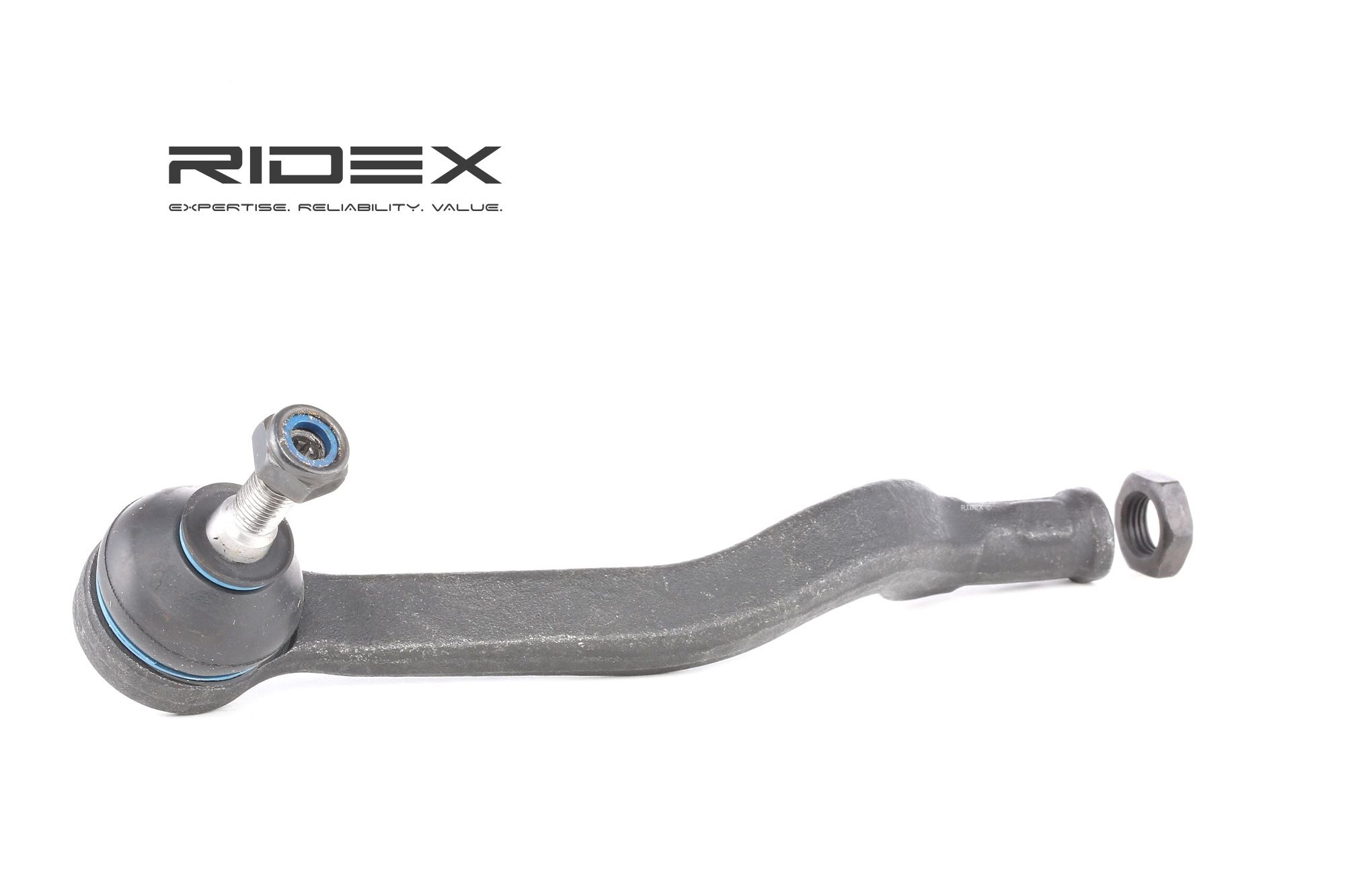 RIDEX 914T0122 Track rod end M10 x 1,25 mm, Front Axle Right