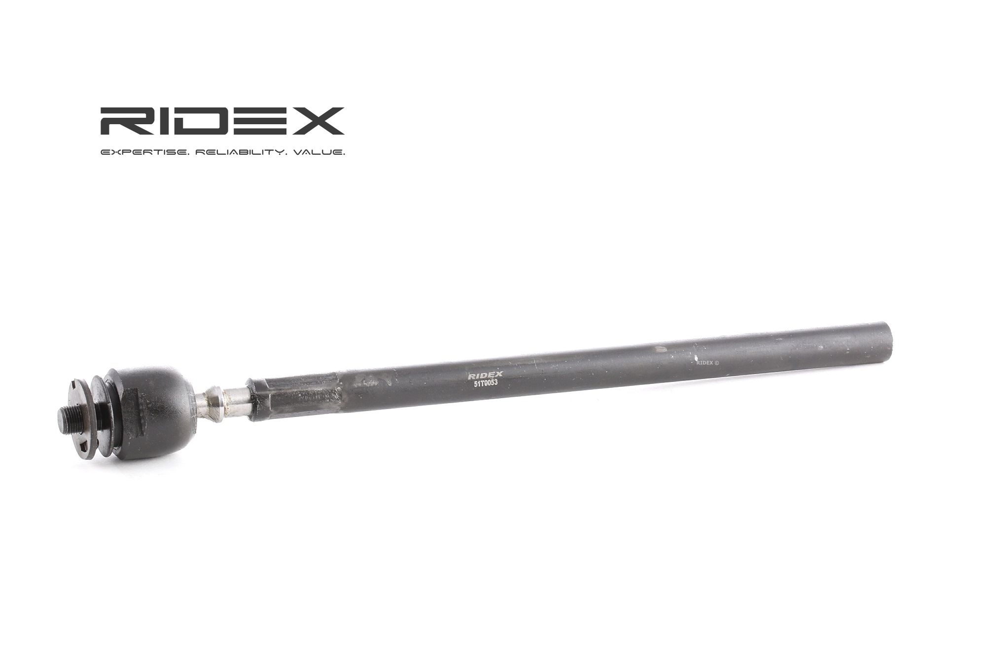 RIDEX 51T0053 Inner tie rod Front Axle, both sides, inner, M14X1.5, 373 mm