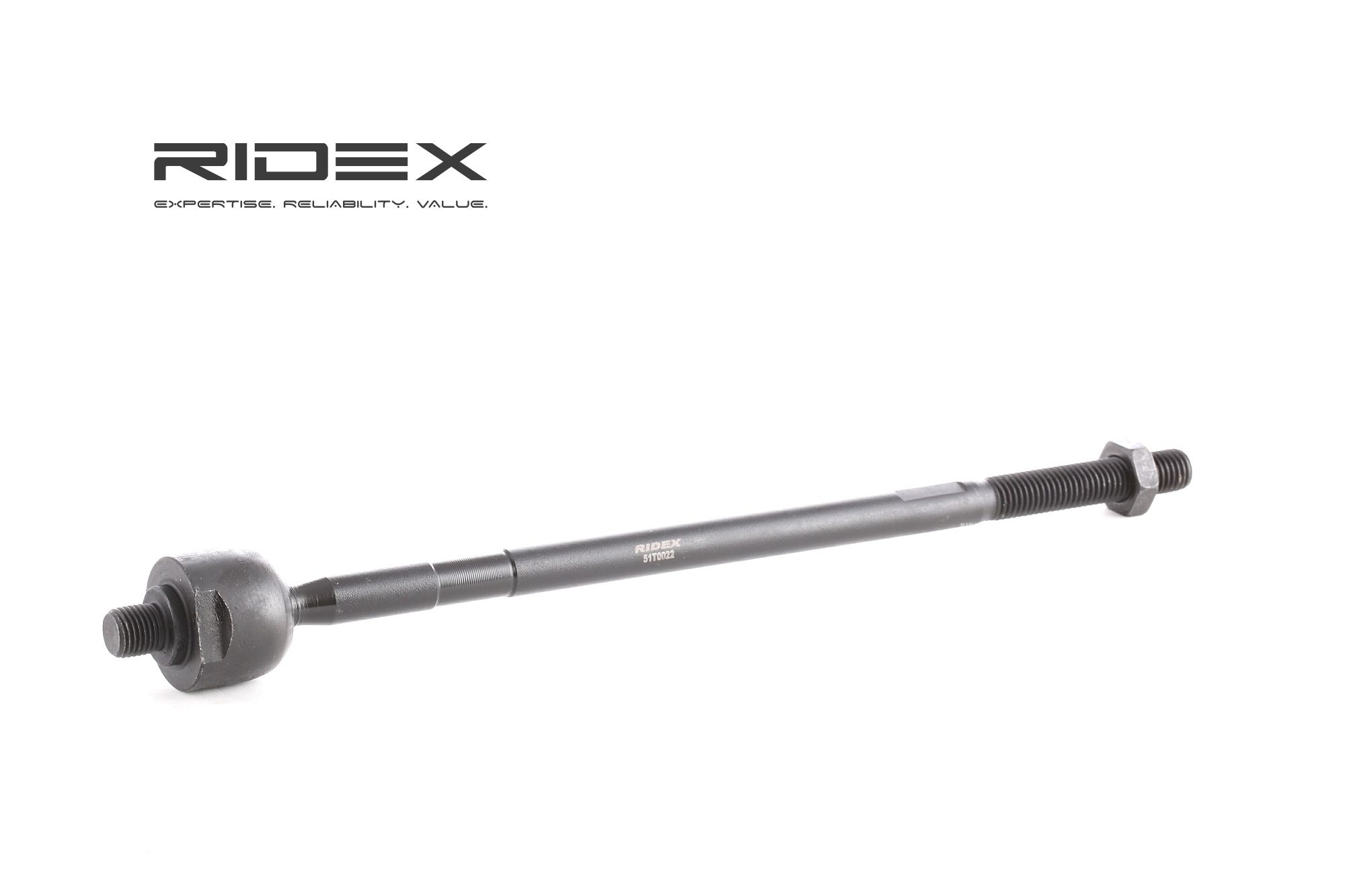 RIDEX 51T0022 Inner tie rod Front Axle, both sides, inner, M14x2,0, 321 mm