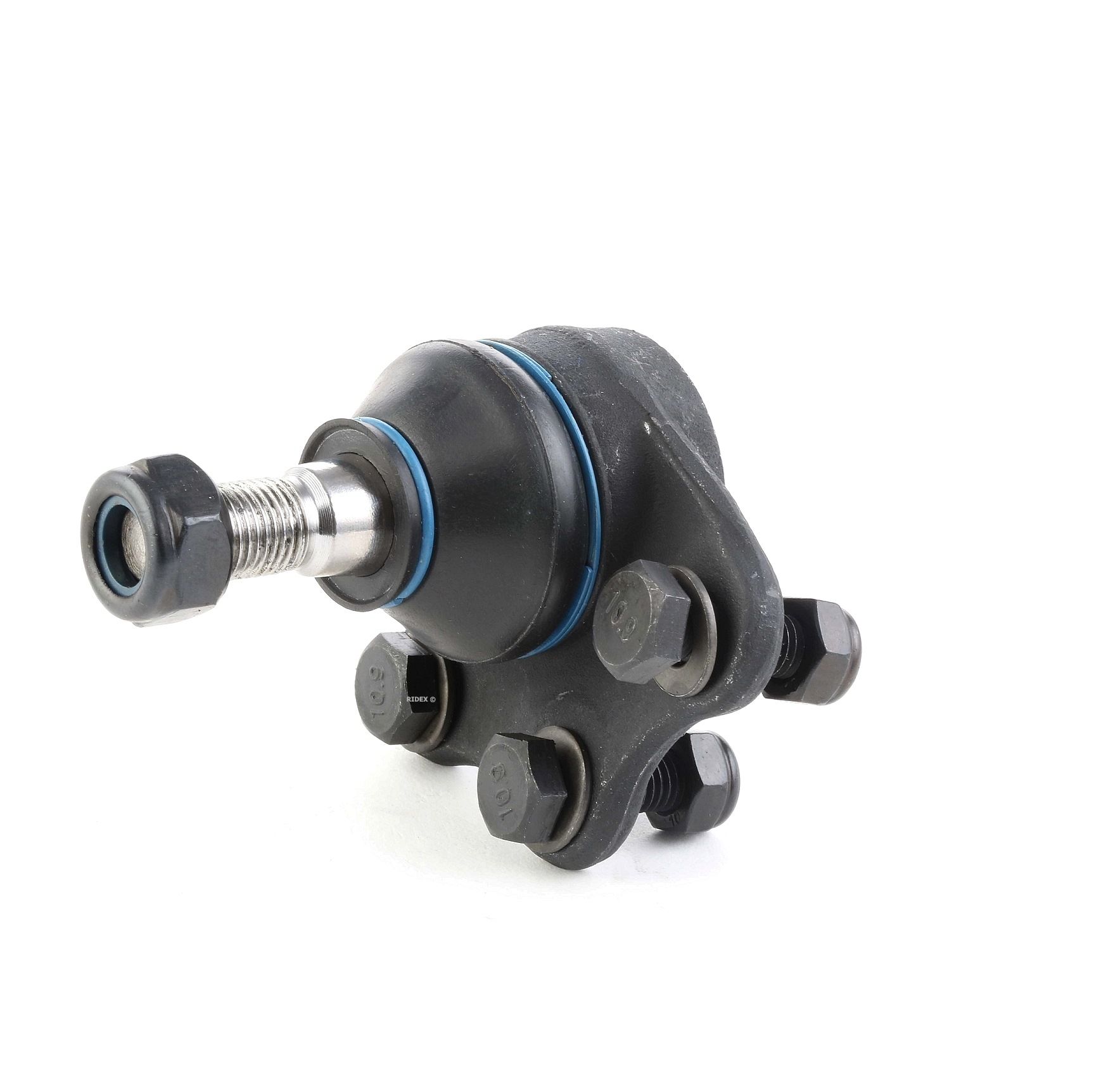 RIDEX 2462S0128 Ball Joint Front axle both sides, with bolts/screws, with angled ball joint, with attachment material, 13,7mm, M12 x 1,25mm, 78mm, for control arm, 1/5