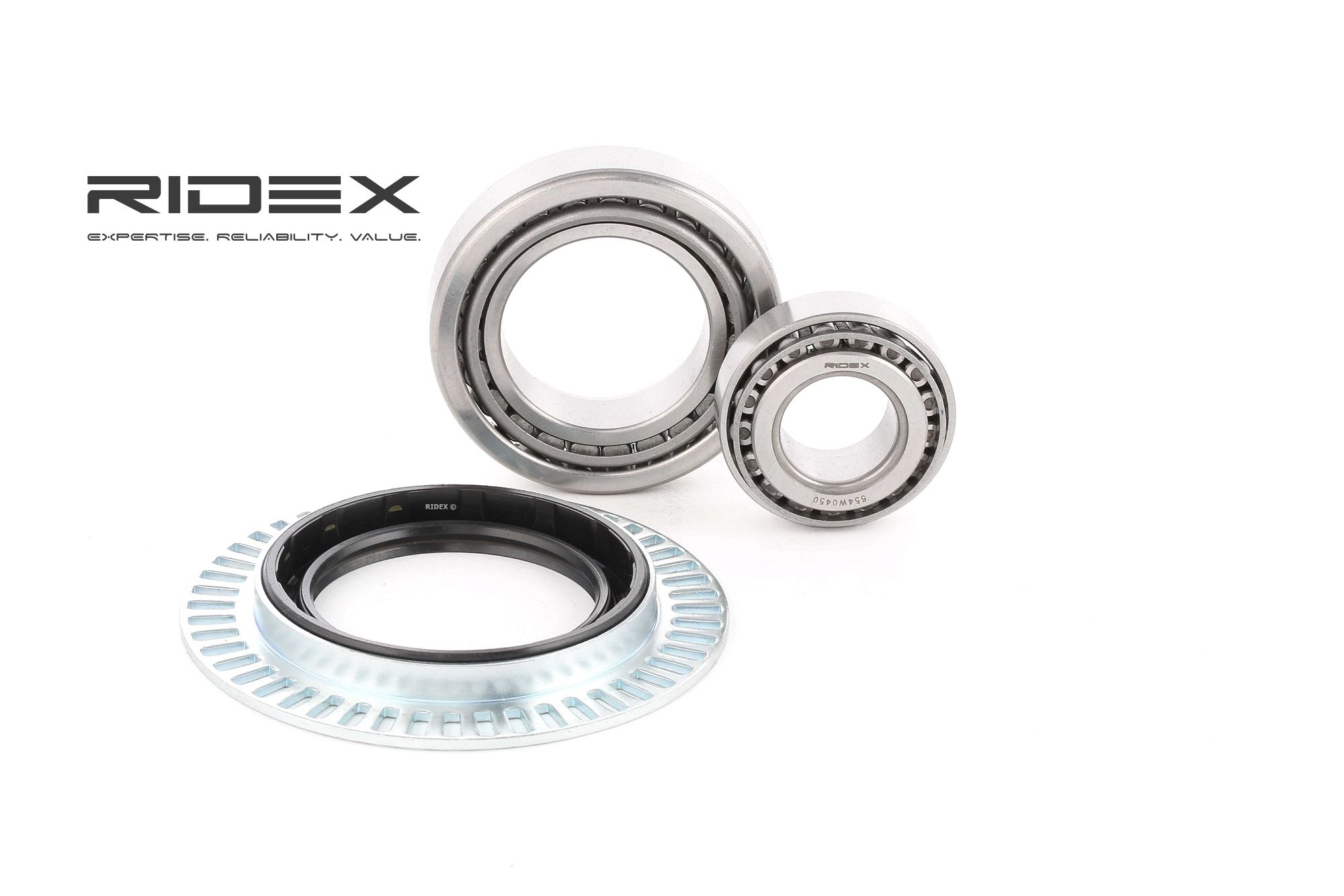 RIDEX 654W0450 Wheel bearing kit Front Axle, Left, Right, 45,2, 68 mm