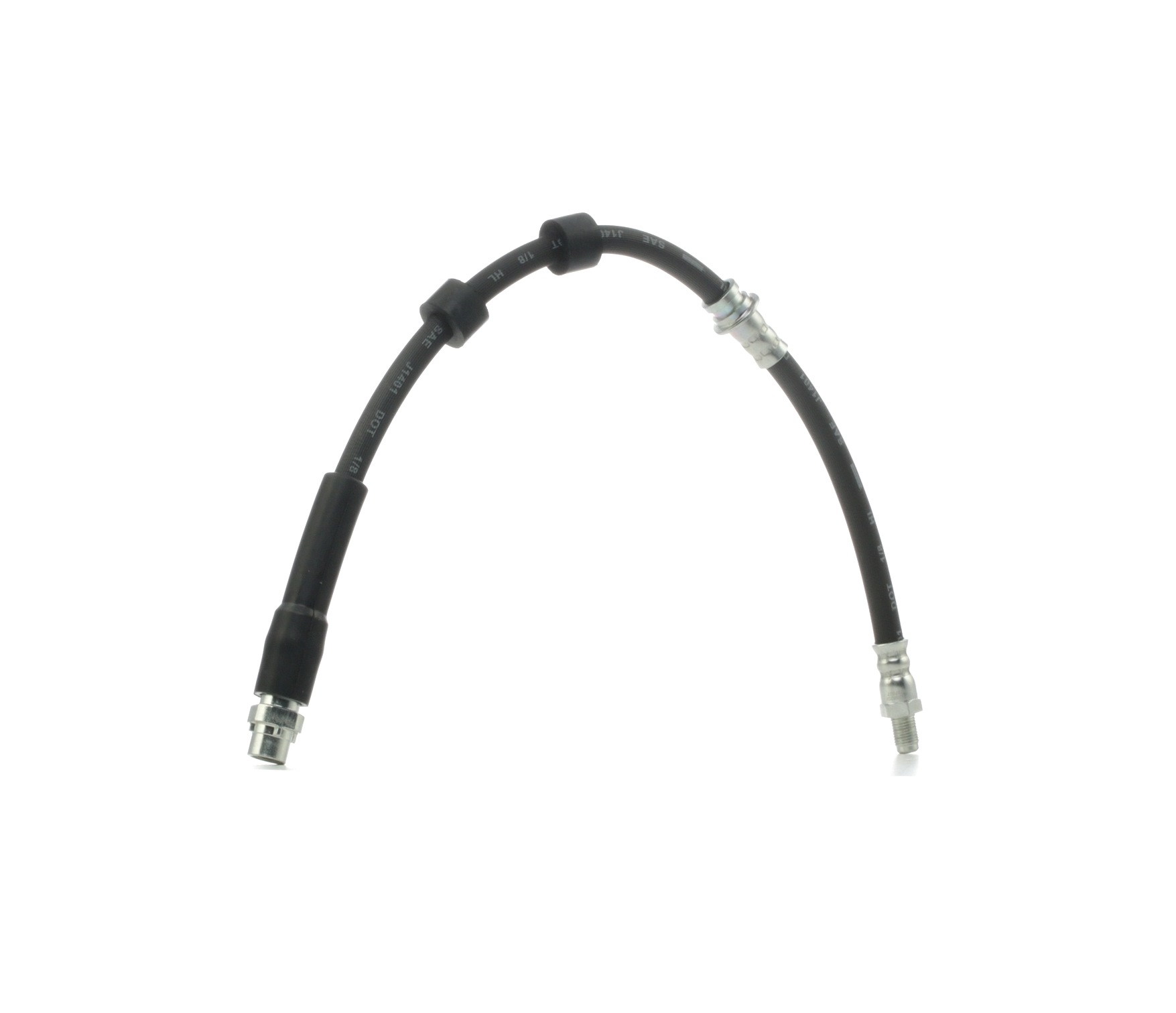 RIDEX 83B0381 Brake hose Front Axle, 445 mm, OUT.M10X1, 470 mm
