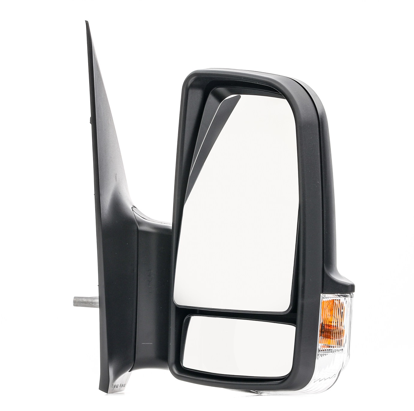 STARK SKOM-1040425 Wing mirror Right, black, Complete Mirror, for electric mirror adjustment, Heatable, with wide angle mirror, Short mirror arm