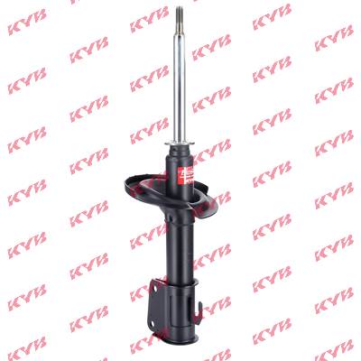 334029 KYB Shock absorbers SAAB Front Axle, Gas Pressure, Twin-Tube, Suspension Strut, Top pin