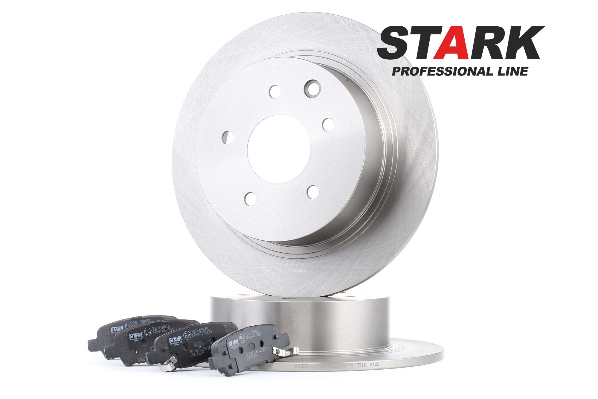 Kit Pastiglie Freno Posteriori Mapco 6754 Per Nissan Qashqai, Juke, Renault Koleos, Con Lamierini E Segnalatore Acustico