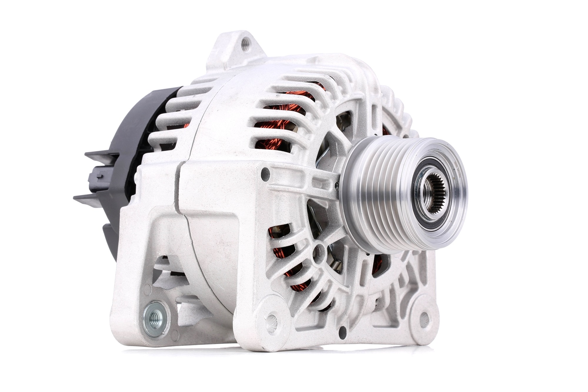 STARK 14V, 110A, B+(M8), L, DFM, excl. vacuum pump, Ø 55, 56 mm, with integrated regulator Number of ribs: 5 Generator SKGN-0320125 buy