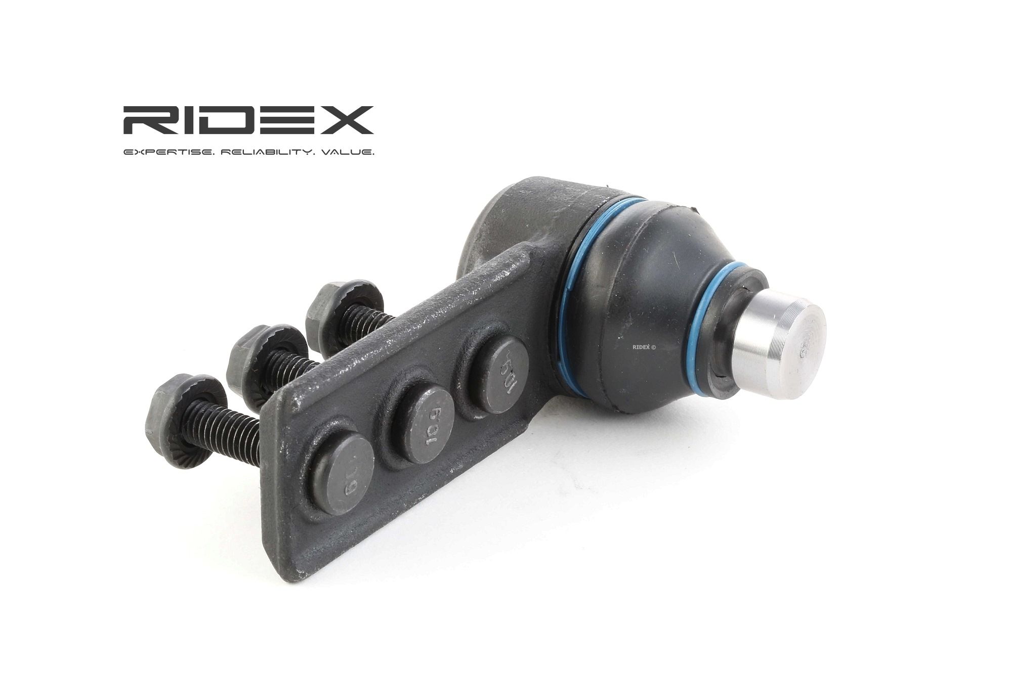 RIDEX 2462S0222 Ball Joint Front Axle, Lower, both sides, 19mm