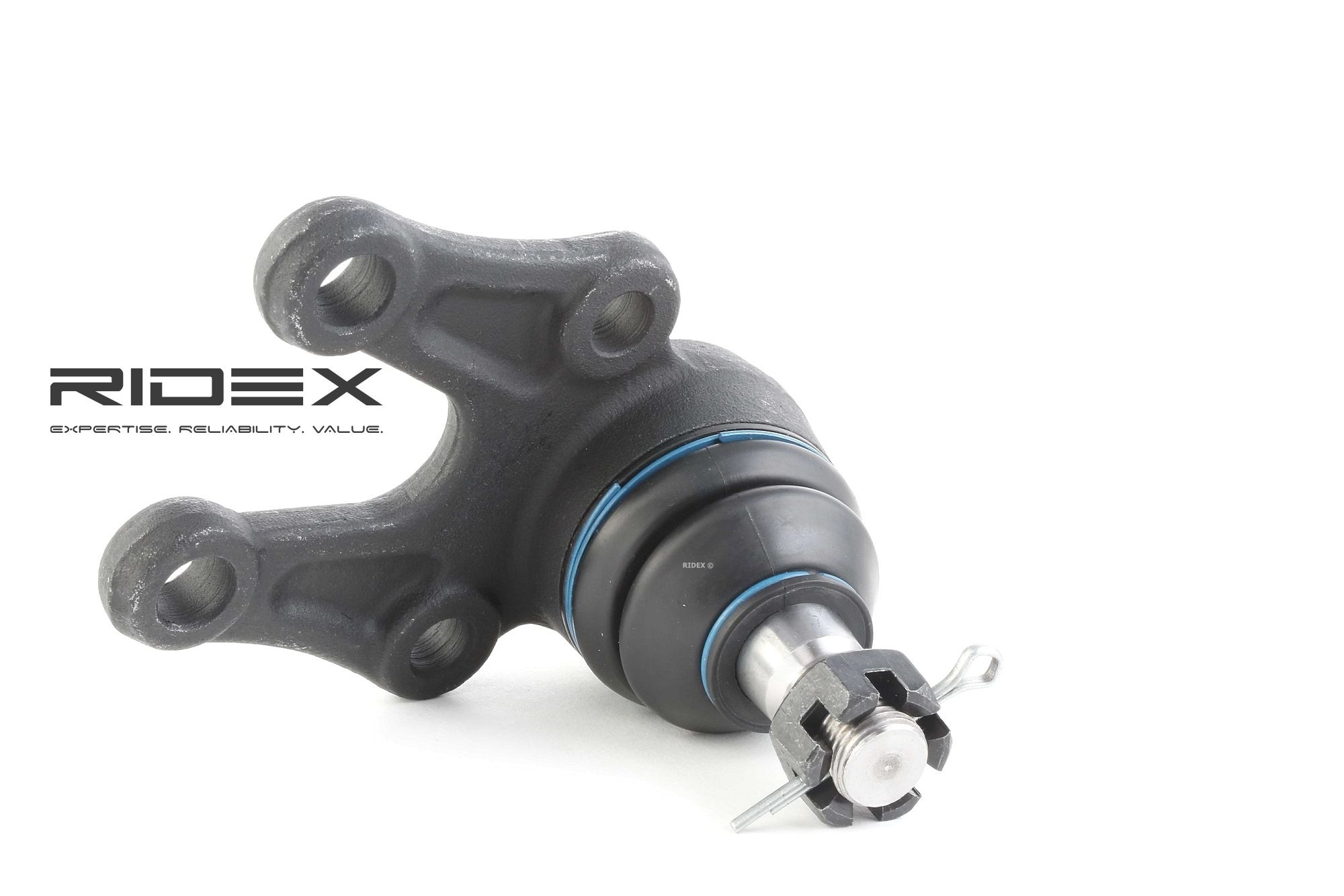 RIDEX 2462S0248 Ball Joint Lower, Front axle both sides, 18,00mm, 54mm, 65,5mm, 1:8