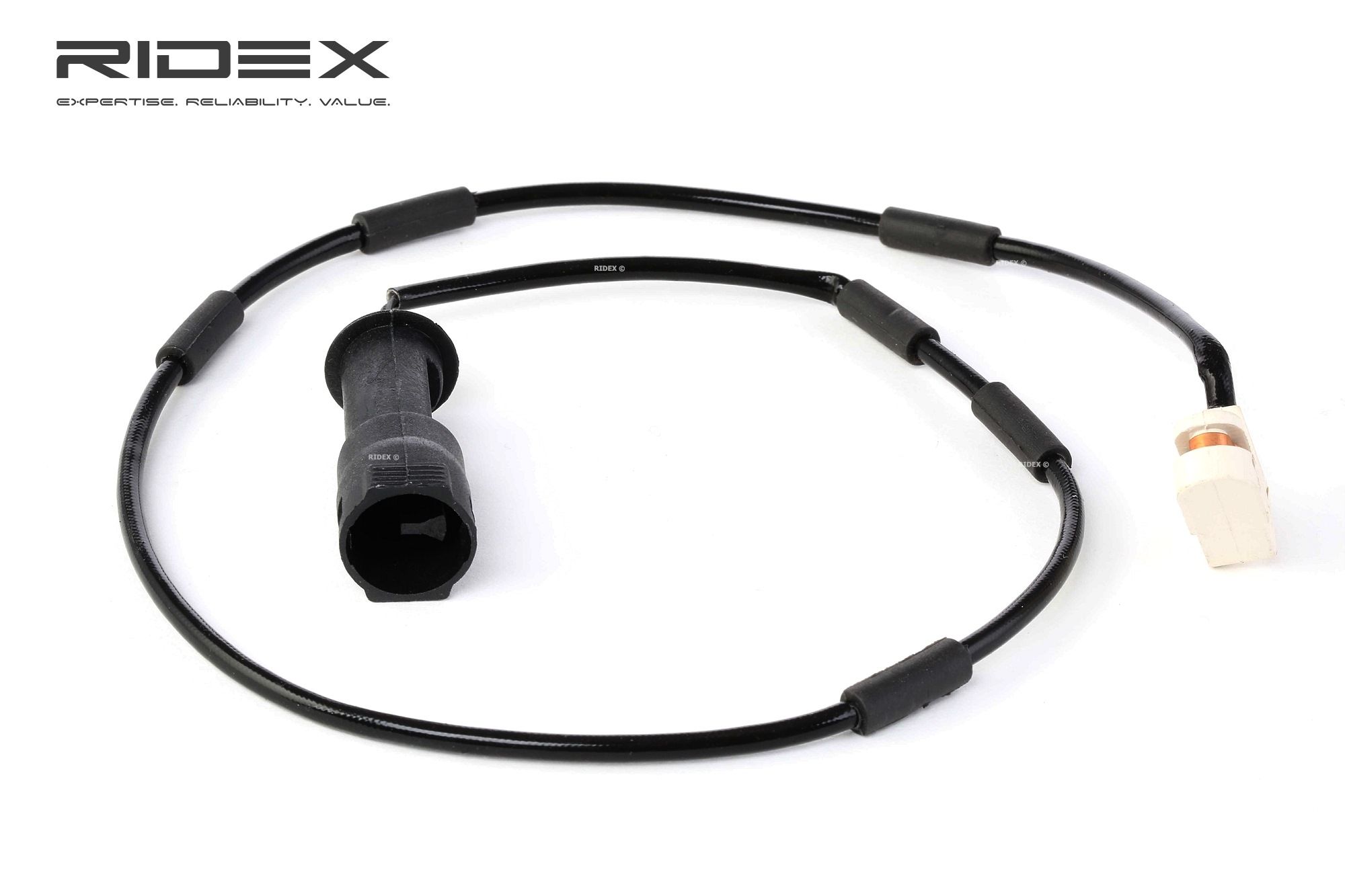 RIDEX 407W0076 Sensore di usura delle pastiglie freni Assale anteriore bilaterale