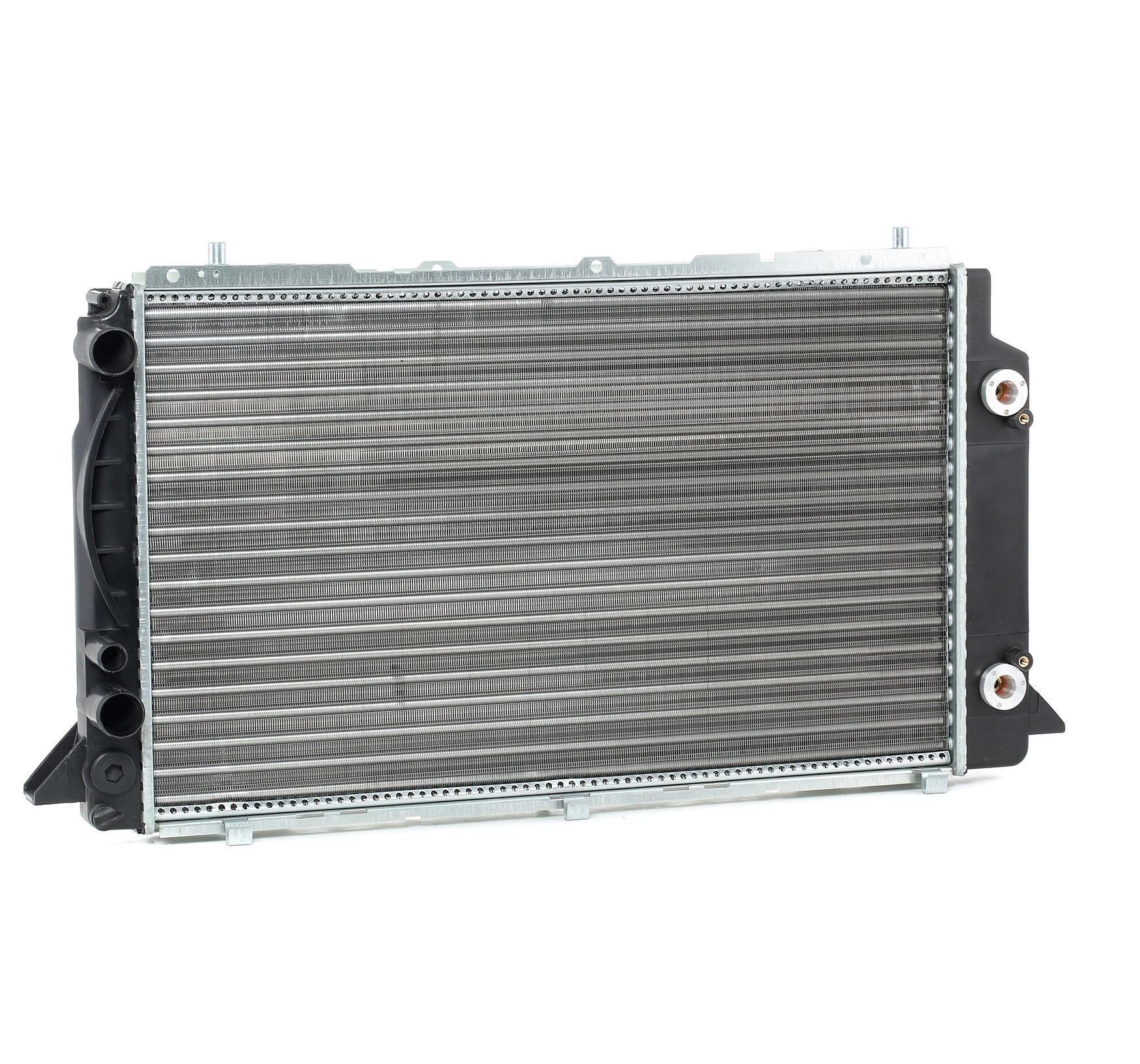 RIDEX 470R0406 Engine radiator for vehicles with/without air conditioning, 596 x 358 x 44 mm, Automatic Transmission, Brazed cooling fins
