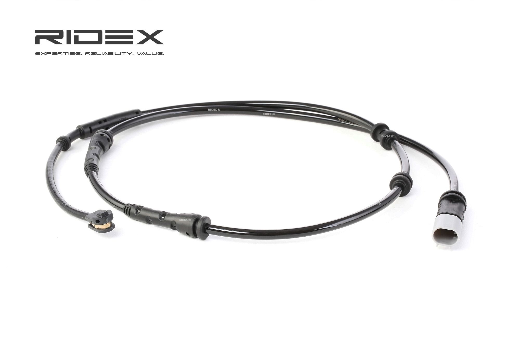 RIDEX 407W0107 Brake pad wear sensor Rear Axle both sides